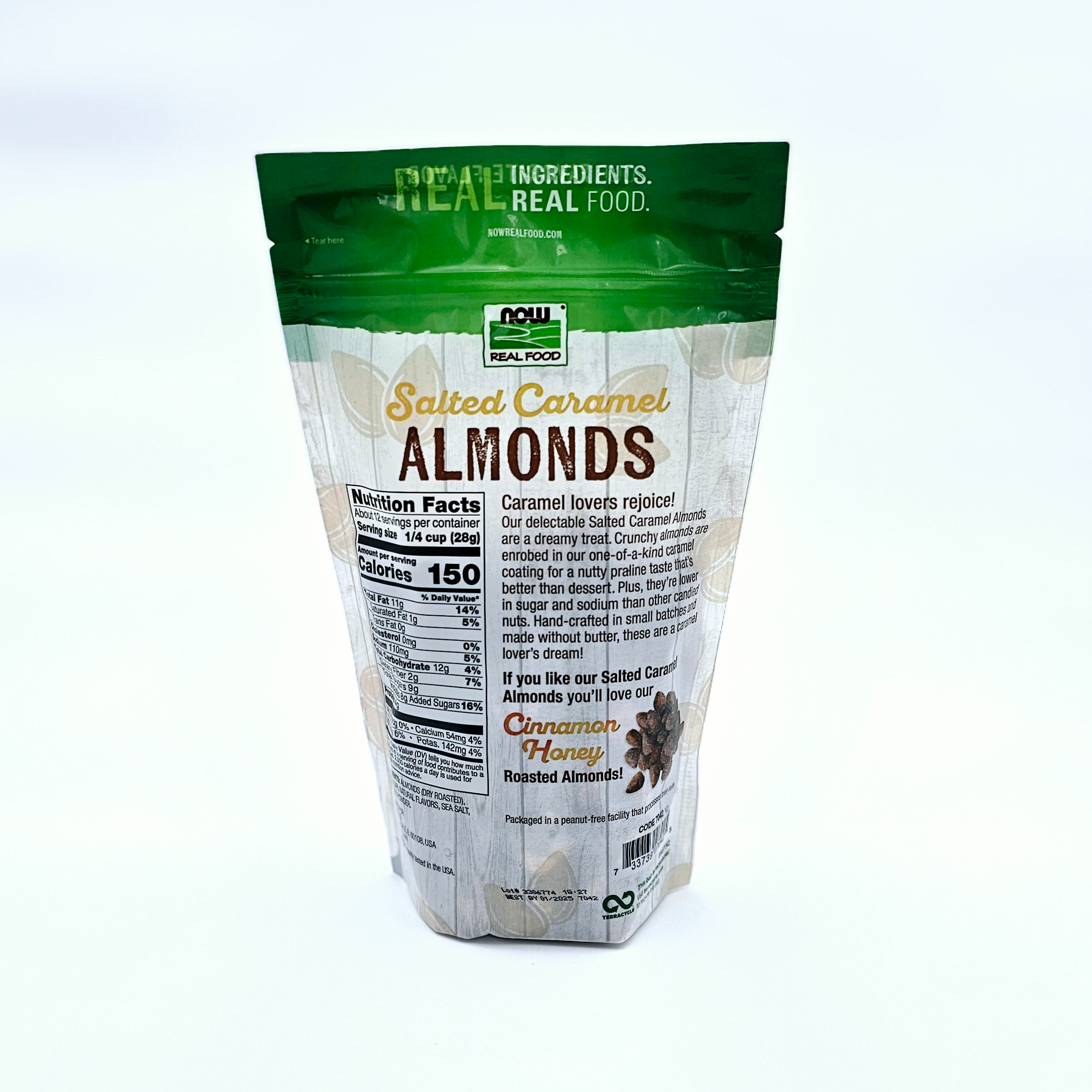 Now Real Food 12oz - Salted Caramel Almonds