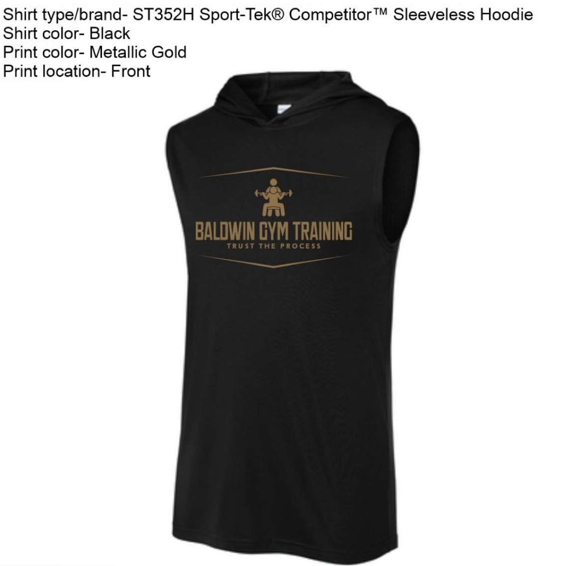 Baldwin Gym Sleeveless Hoodie