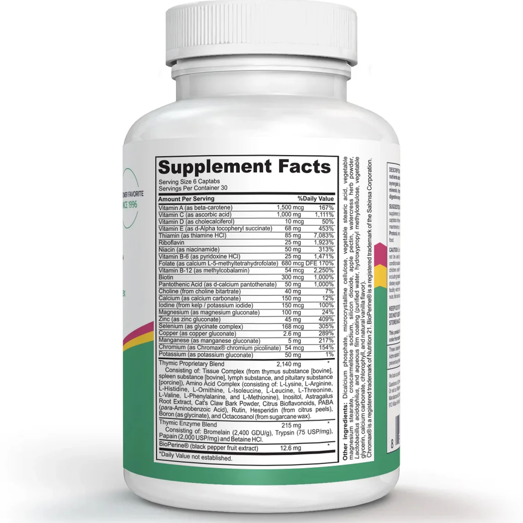 Complete Thymic Formula (180 Captabs)