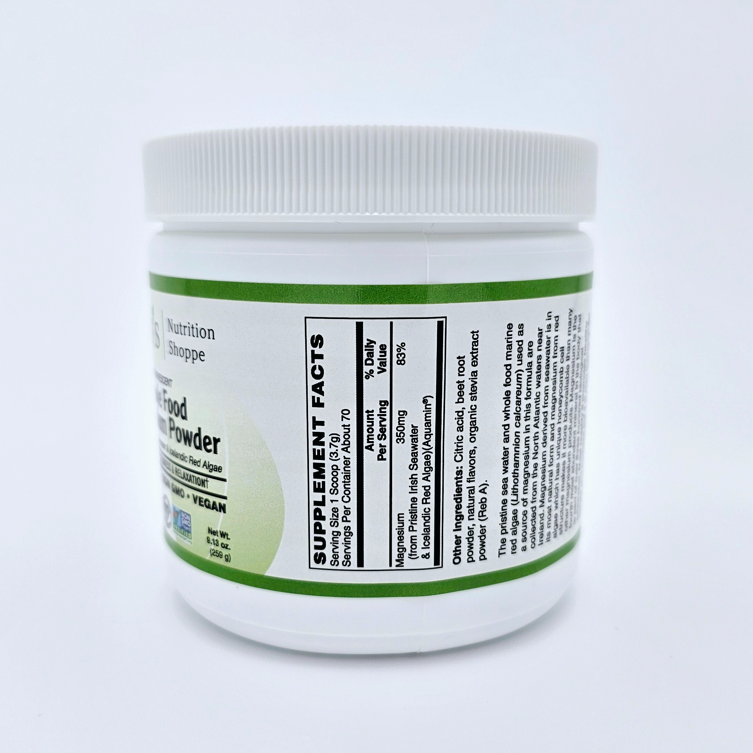 Effervescent Whole Food Magnesium Powder