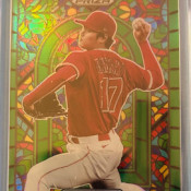 2022 Panini Prizm Shohei Ohtani Stained Glass -Green Parallel