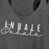 Gray Inhale Exhale Tank